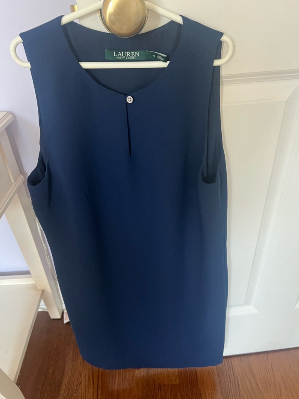 Ralph Lauren Navy Sleeveless Dress with Green Label